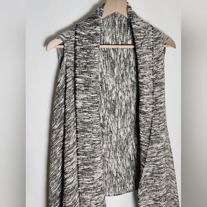 EXPRESS Sleeveless Long Cardigan Weaved Sweater OS Cotton Blend